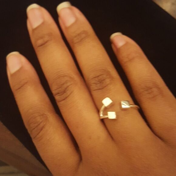 Square Geometry Ring  - Picture 4 of 4